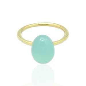 Superoro 18K Yellow Gold Chalcedony Ring